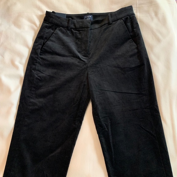 J. Crew "Kallie" Black Velvet Pant - Picture 6 of 16